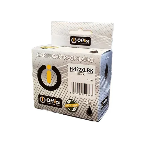 CART ALTER HP  #122XL  NEGRO 18ML OFF-CAR037 CH563HL CAJA RECICLADO PARA IMPRESORA HP DEKJET 100 / 1050 / 2000 / 2050 / 3000 / 3050 / 2050 / 2050