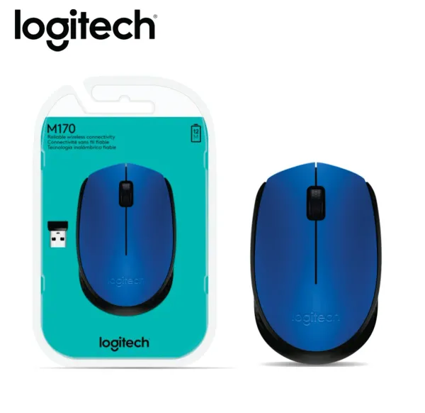 MOUSE USB WIRELESS M170 AZUL 910-004800 LOGITECH