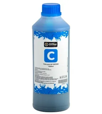 TINTA OFFICE PARA HP LITRO B CYAN OGT52C MARCA OFFICE