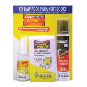 LIMPIADOR COMPITT NTBK (610940) KIT DE LIMPIEZA P/ NOTEBOOKS DELTA