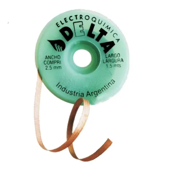 MALLA DESOLDANTE D/COBRE 2.5MM X 1.5M DELTA - MALLA
