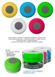 PARLANTES AUDIO BT ALIM BATERIA NG-P78AM AMARILLO DUCHA - NOGA NET BLUETOOTH