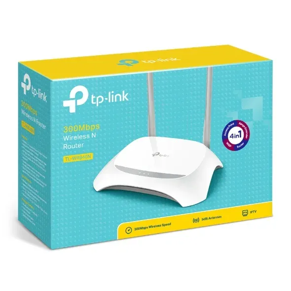 ROUTER 4 P+WIFI (TL-WR840N) 300MBPS WIRELESS - TP-LINK