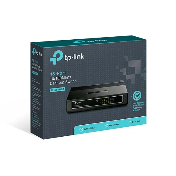SWITCH 16 PORT (TL-SF1016D) 10/100 - TP-LINK

0293