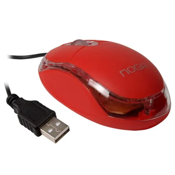MOUSE USB NG-611URJ ROJO   - NOGA NET