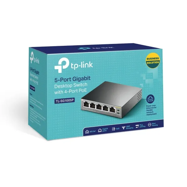 SWITCH  5 PORT (TL-SG1005P) 10/100/1000   - TP-LINK