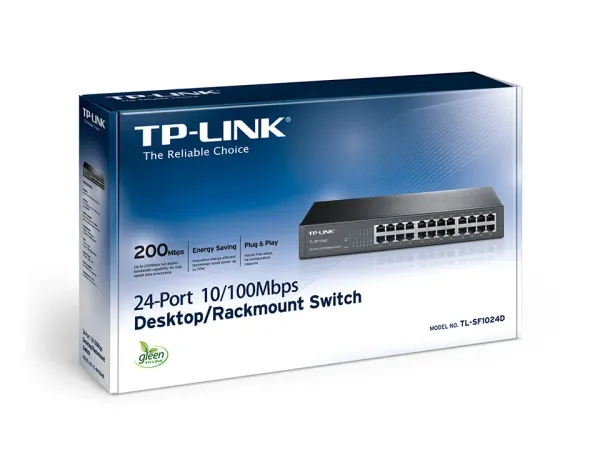 SWITCH 24 PORT (TL-SF1024D) 10/100 - TP-LINK
1428