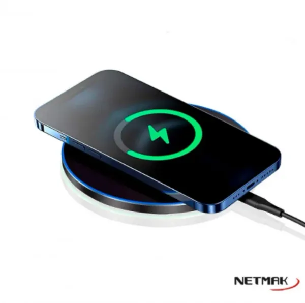 BASE DE CARGA INALAMBRICO 15W TIPO C NM-BC16  NETMAK