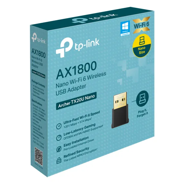 PLACA DE RED USB WI-FI (ARCHER TX20U NANO AX1800 DUAL BAND WI-FI 6  TP LINK
6419