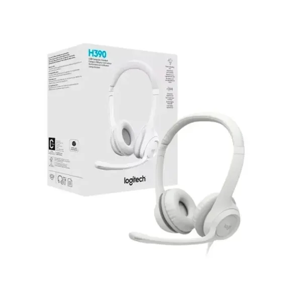 AURICULAR VINCHA TIPO C C/MIC H390 BLANCO - 981-001285 LOGITECH
