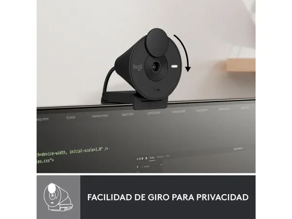 WEBCAM LOGITECH BRIO 300 GRAPHITE FULL HD 960-001413