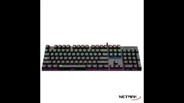 TECLADO USB MECANICO RETROILUMINADO NM-ALLIANCE FORMATO 100% MULTIMEDIA