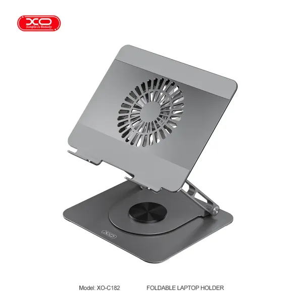 BASE PARA NOTEBOOK  XO-C182 DE METAL CON COOLER LUZ AZUL