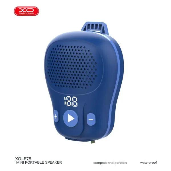 PARLANTE BLUETOOTH  XO-F78 AZUL SUMERGIBLE ( IP67 )