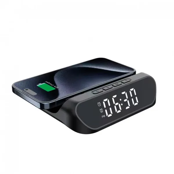 RELOJ DESPERTADOR CON CARGA INALÁMBRICA NM-RD11