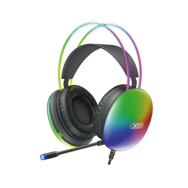 AURICULAR GAMER  XO-GE11 NEGRO RGB CON MICROFONO USB JACK 3.5MM