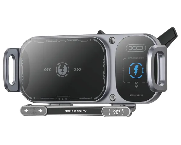 CARGADOR INALAMBRICO PARA AUTO XO-WX042 CON ROTACION 360°