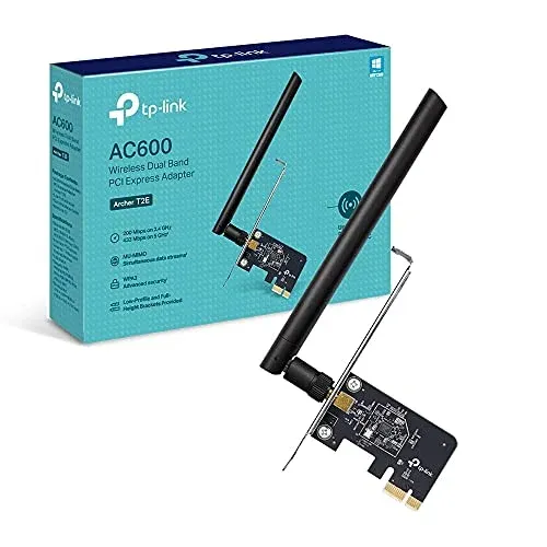 PLACA DE RED PCI-E WIFI ARCHER T2E PCIX AC600 1 ANTENA   - TP-LINK

(6518)