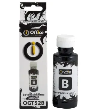 TINTA OFFICE PARA HP 100CC A NEGRO CON APLICADOR OGT51/OGT52B OFFICEINSUMOS.COM
