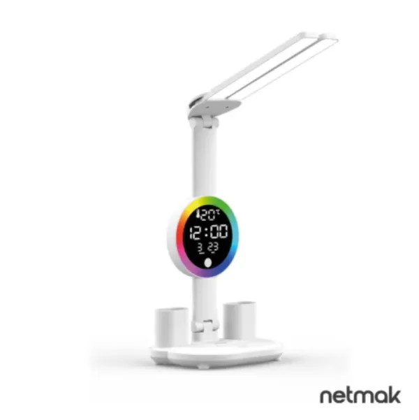 LAMPARA ESCRITORIO CON RELOJ NM-GLOW