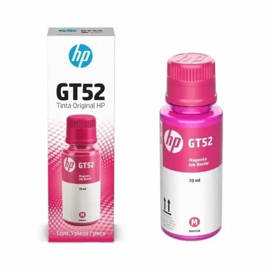 TINTA HP GT52 BOTELLA DE TINTA MAGENTA 70ML - 8000 PAG - M0H55AL -  
HP DESKJET 5820 HP DESKJET GT DE LA SERIE 5800, HP INK TANK DE LAS SERIES 100, 300, 400, HP SMART TANK DE LAS SERIES 400, 500, 600, 700, 6000, 7000