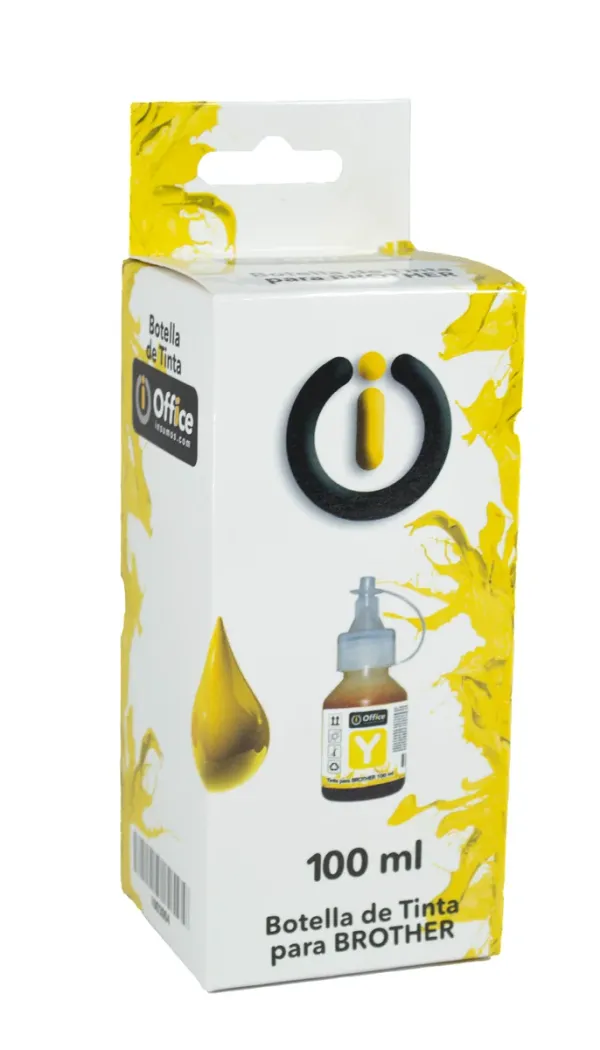 TINTA OFFICE PARA BROTHER T-SERIES 100ML D - AMARILLO 
TINTA DYE AMARILLO  OFFICE FORMULADA PARA IMPRESORAS BROTHER DE INYECCIÓN DE TINTA.
FLUJO CONTROLADO, SECADO RÁPIDO Y COMPATIBILIDAD CON CABEZALES BROTHER INKJET, IDEAL PARA USO DIARIO Y RECARG