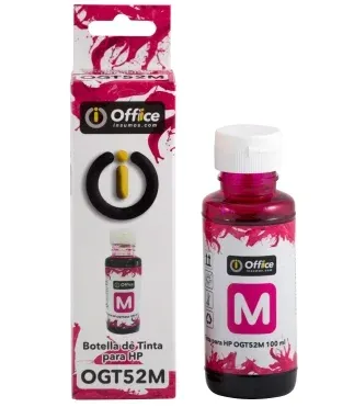 TINTA OFFICE PARA HP 100CC C MAGENTA CON APLICADOR OGT52M OFFICEINSUMOS.COM