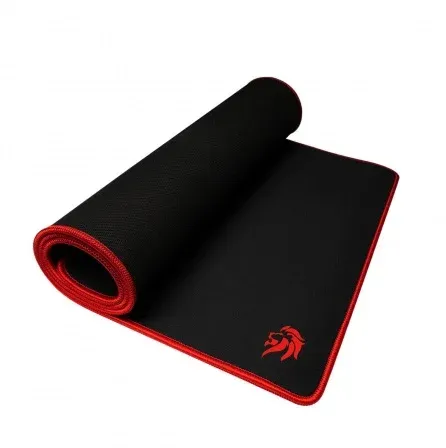 PAD MOUSE Y TECLADO 80X30 NM-MP756 NEGRO GAMER BORDE ROJO  NETMAK
