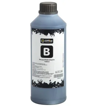 TINTA OFFICE PARA EPSON X LITRO A NEGRO OT6641N 
TINTA DYE NEGRO OFFICE OFFICE FORMULADA PARA IMPRESORAS EPSON DE INYECCIÓN DE TINTA. 
FLUJO ESTABLE, SECADO RÁPIDO Y COMPATIBILIDAD CON CABEZALES EPSON INKJET, IDEAL PARA USO DIARIO Y RECARGAS SEGURA