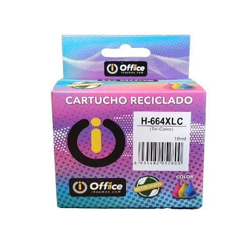 CART ALTER HP  #664XL COLOR 18ML OFF-CAR041 F6V28AL 18 ML PARA IMPRESORA HP DESKJET 1115 / 2675 / 2676 / 2677 / 2678 / 5075 / 5076 / 5085 / 5275 / 2135 / 3635 / 3835 / 4535 / 4675 / 4676 / 4678 / 3636 2675 3775