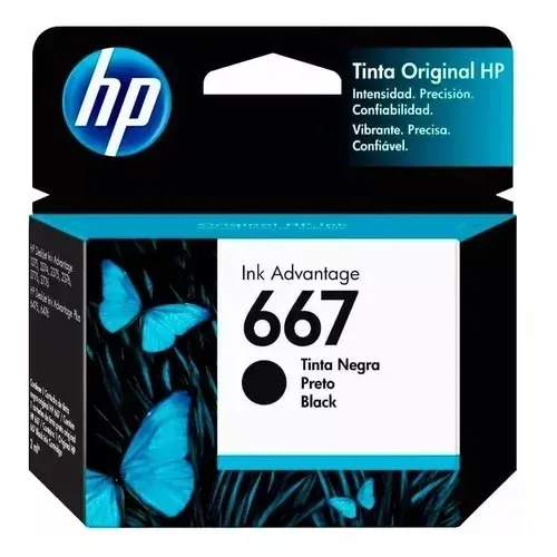 CART HP 3YM79AL (#667) NEG 2 ML ORIGINAL DESKJET 6000 6400 1200 2300 2700 4100