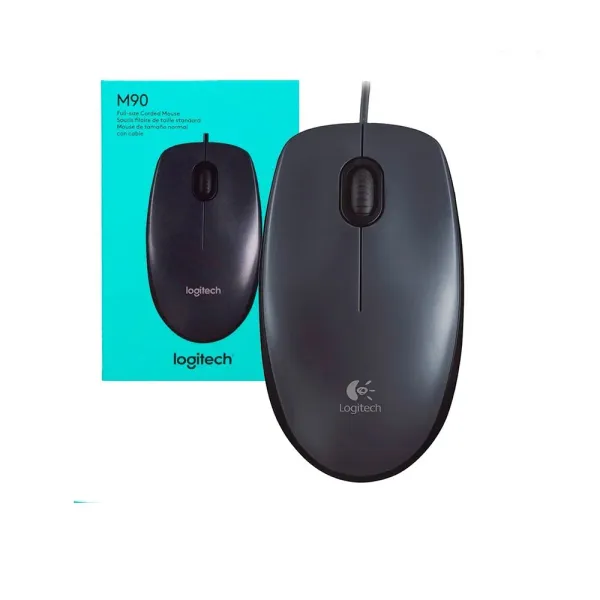 MOUSE USB LOGITECH M90 GRIS - 910-004053
