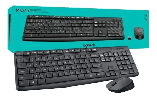 TECLADO + MOUSE WIRELESS MK235 GREY 920-007901 LOGITECH