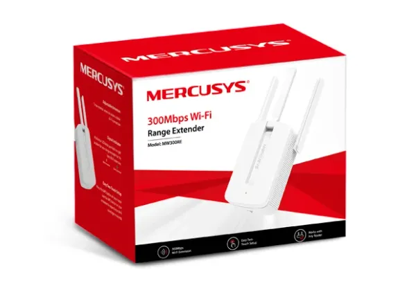 EXTENSOR DE RANGO INALÁMBRICO (MW300RE) 300 MBPS - MERCUSYS REPETIDOR