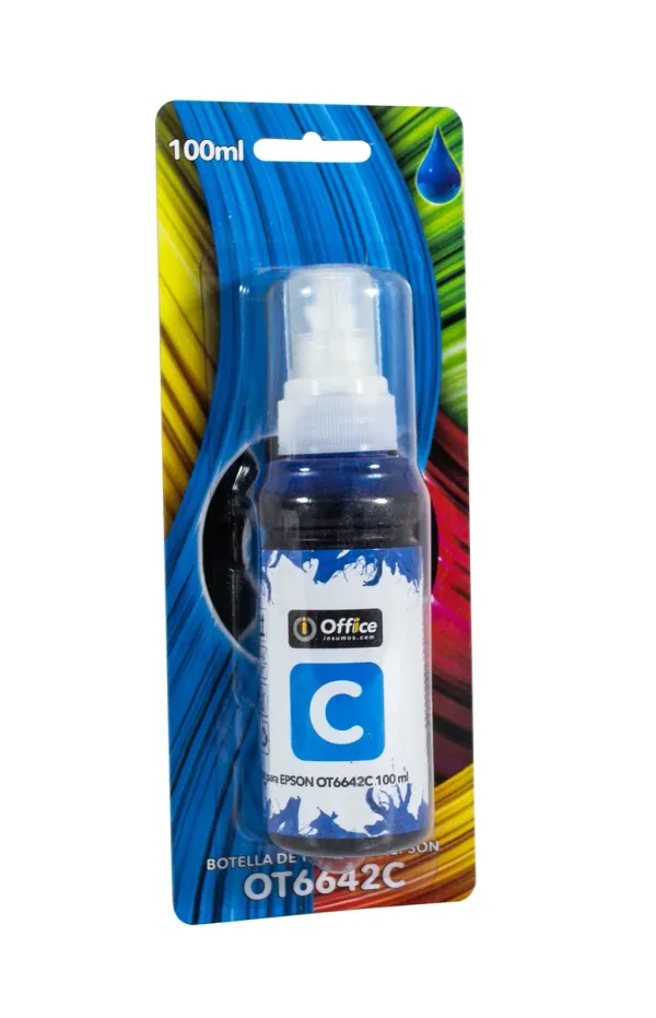 TINTA OFFICE PARA EPSON 100ML B CYAN OT6642C BLISTER
TINTA DYE CYAN OFFICE FORMULADA PARA IMPRESORAS EPSON DE INYECCIÓN DE TINTA.
FLUJO ESTABLE, SECADO RÁPIDO Y COMPATIBILIDAD CON CABEZALES EPSON INKJET, IDEAL PARA USO DIARIO Y RECARGAS SEGURAS.
