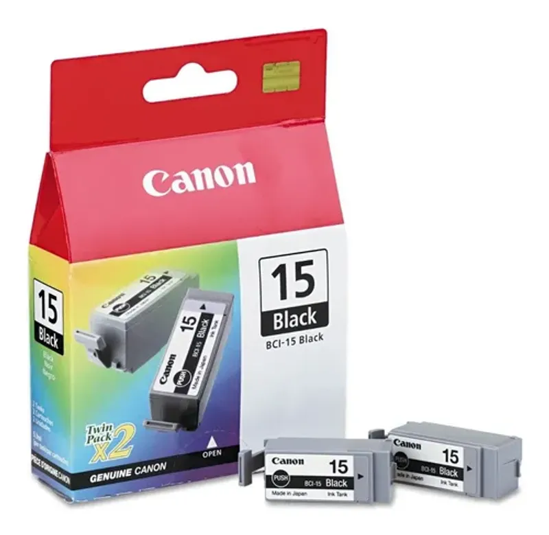 Cartucho Original Canon Bci-15bk Bci15 Bk I70 i80 Pixma ip90 ...