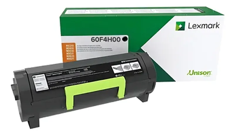 Tóner Lexmark 60f4h00 604h Mx310 Mx410 MX511de Mx611 tinta negra