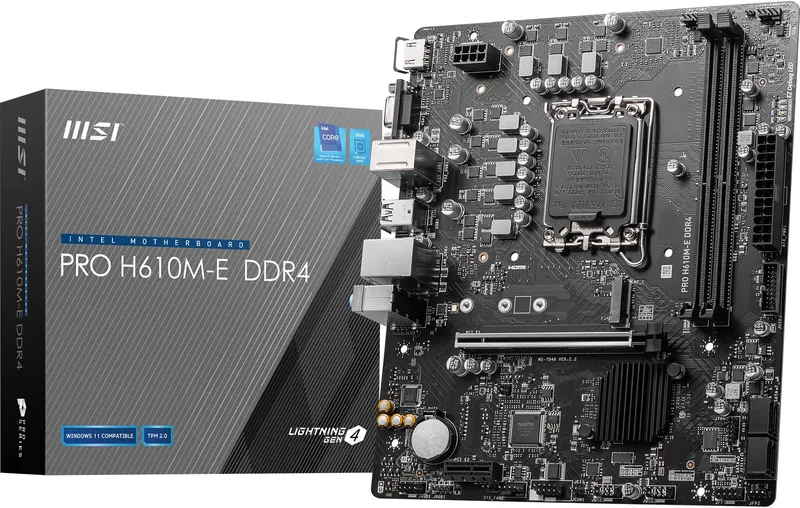 Amazon.in: Buy MSI PRO H610M-S DDR4 Motherboard, Micro-ATX - Support ...