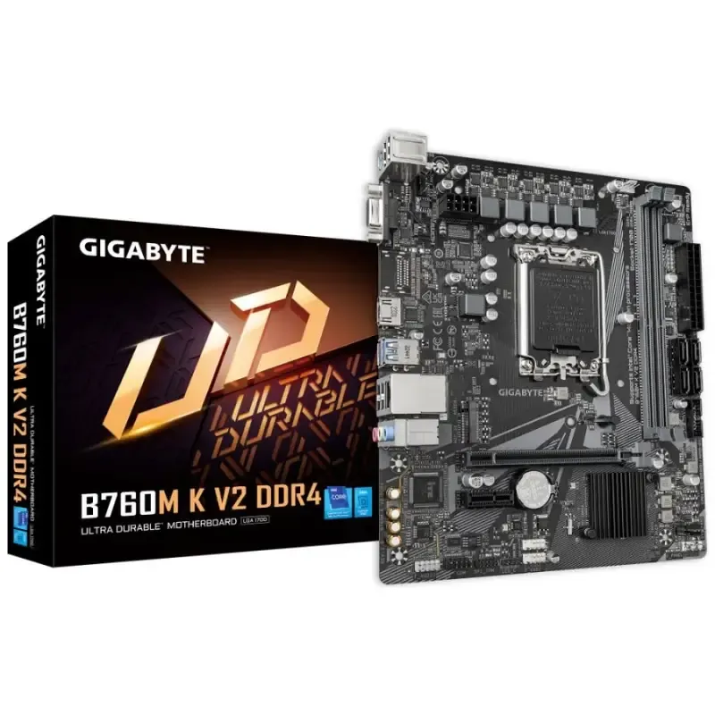 MOTHERBOARD GIGABYTE S1700 B760M K V2 DDR4 BO…