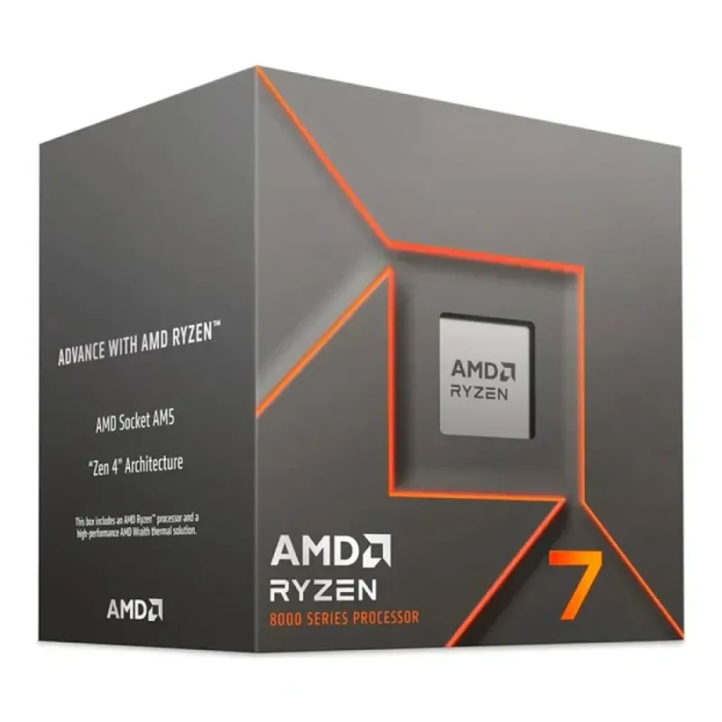 AMD Ryzen 7 8700F: Procesador AM5, 8 núcleos, 5GHz, 32MB