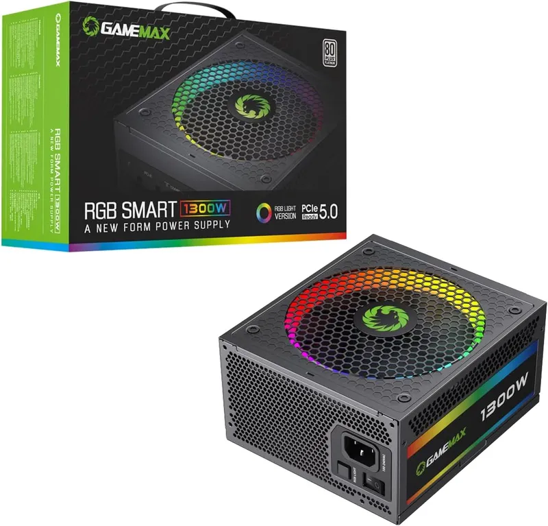 GameMax RGB 1300W Modular 80 Plus Platinum …