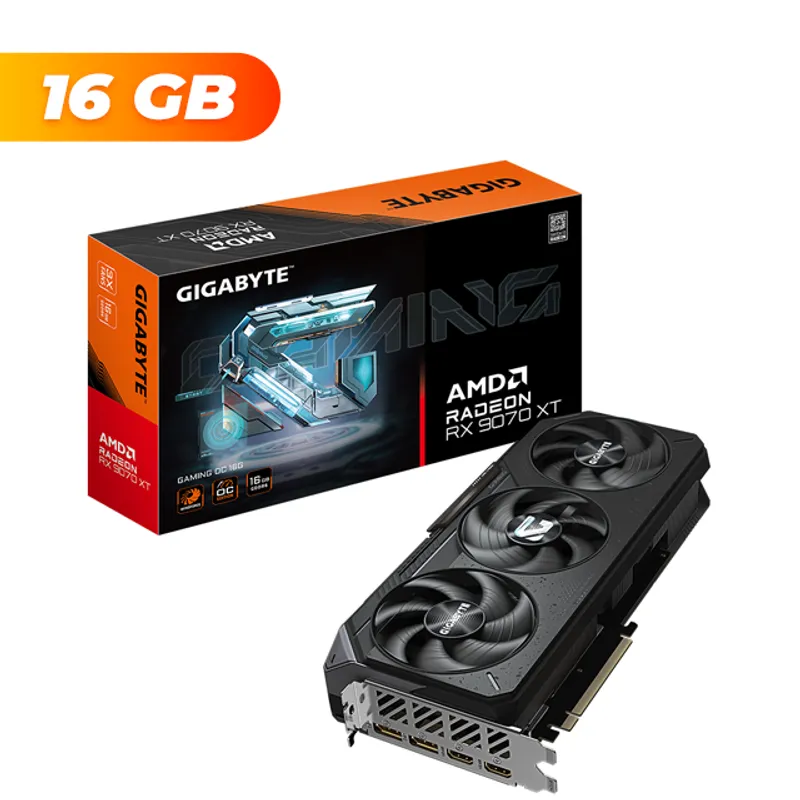 Placa de Video Gigabyte Radeon RX 9070 XT GAMING OC 16Gb ...