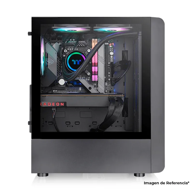 Gabinete Thermaltake S200 TG ARGB Black / Midi-Tower, AT…