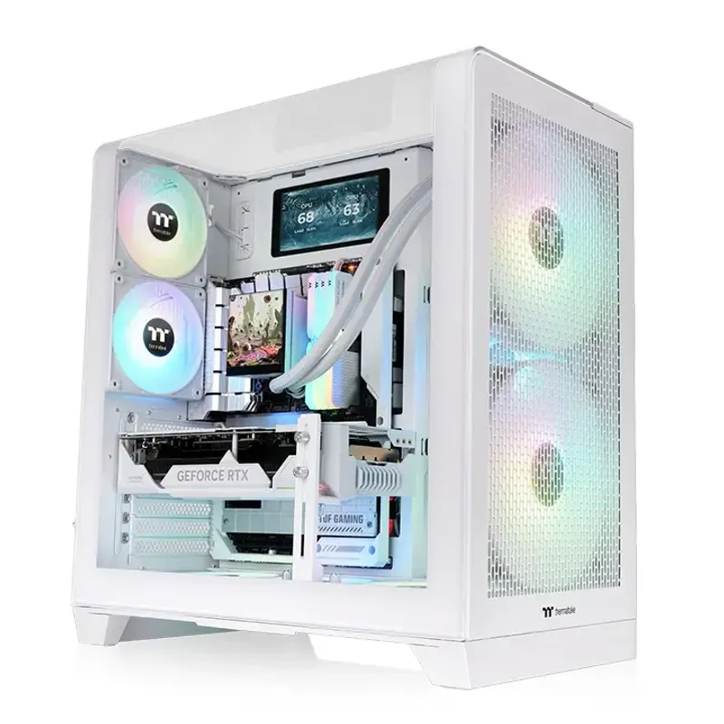 Gabinete Thermaltake View 390 Air Curvo Snow White …