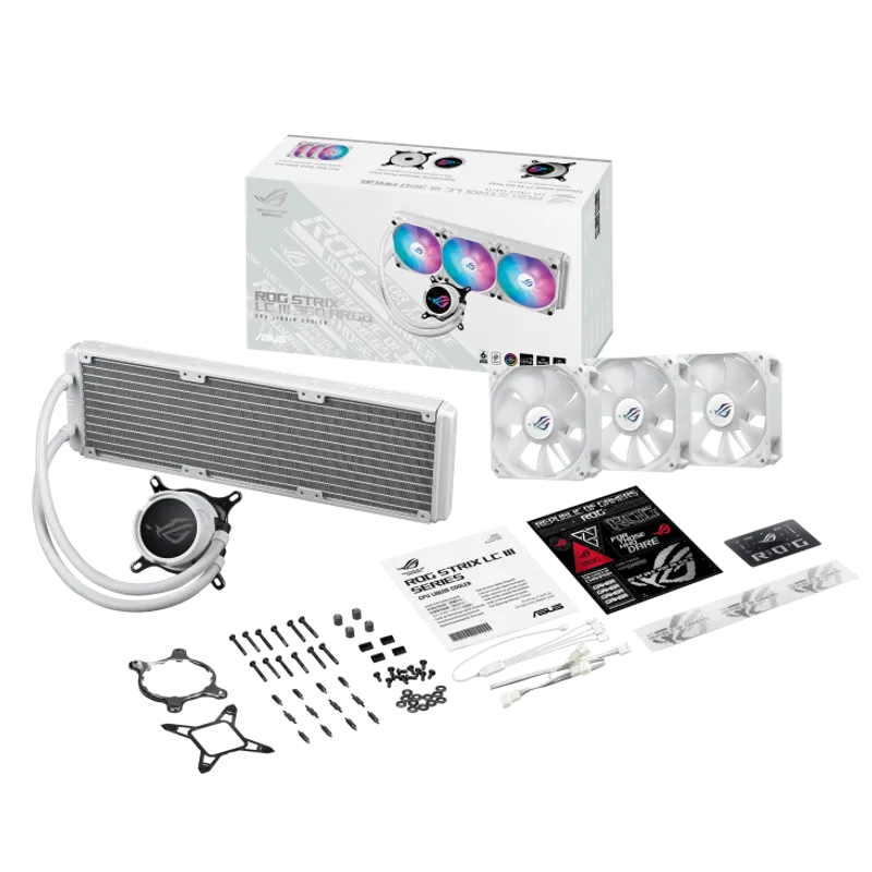 ROG Strix LC III 360 ARGB White Edition | ROG Strix LC | Gaming C…