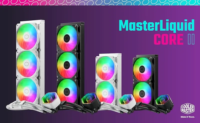 Cooler Master MasterLiquid 240 Core II CPU Liquid Cooler - 240mm AIO ...
