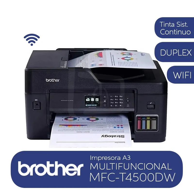 IMPRESORA BROTHER MFC-T4500DW A3 MULTI…
