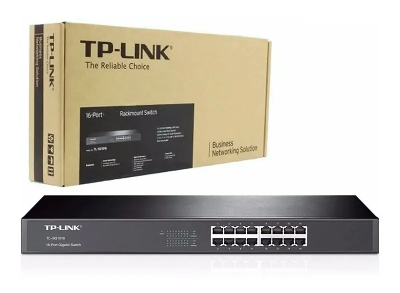 Switch Tp-link 16 Puertos 10/100 Tl-sf1016 Rackeable Red | Mercado Libre