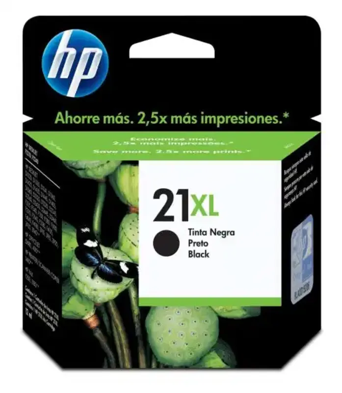 Cartucho de Tinta HP 21XL Negra Original - (C9351C…