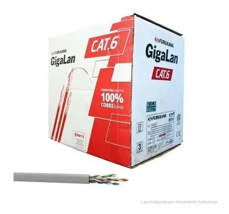 Cable Utp Furukawa Cat 6 Interior 100% Cobre 30…